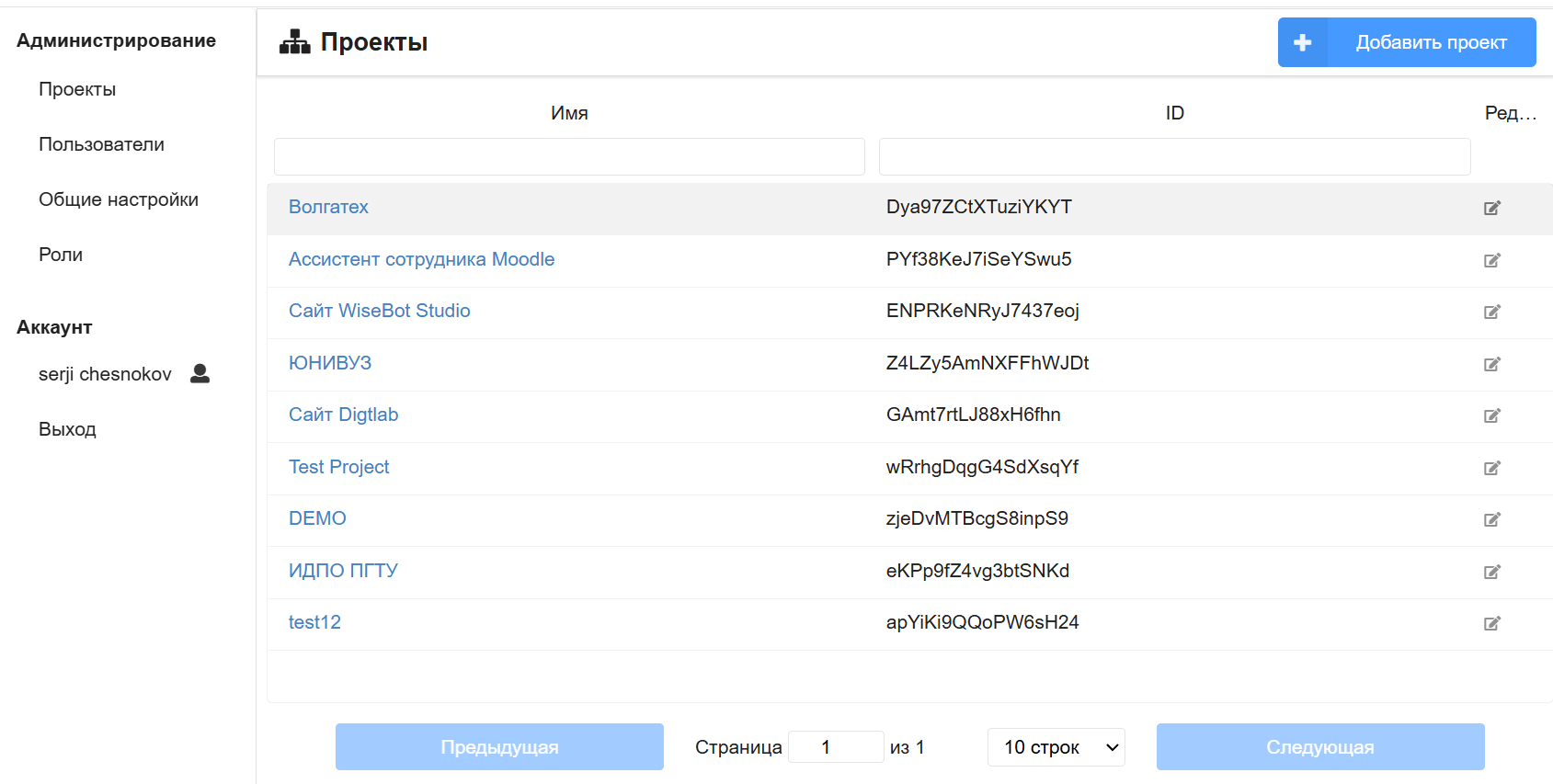 Проекты